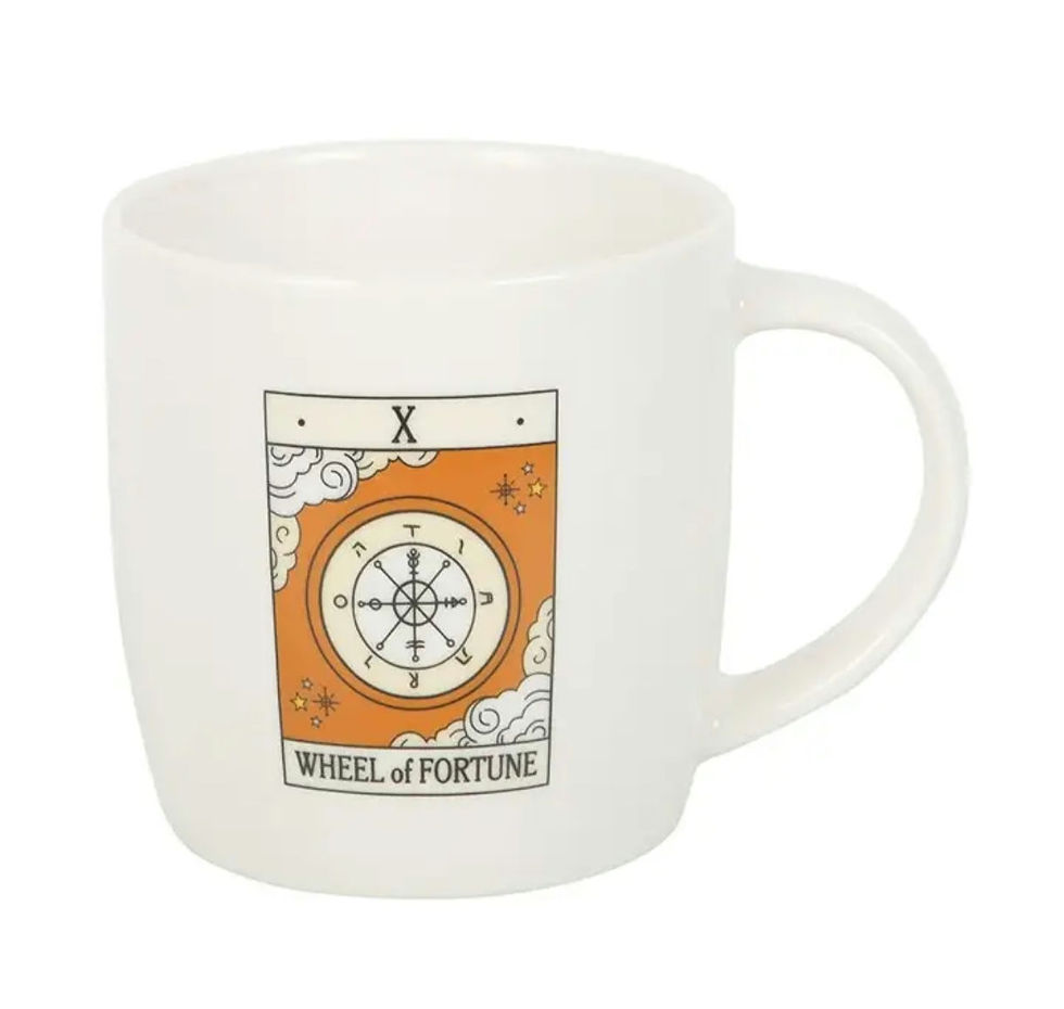 Miniatura: Tasse vintage carte de tarot : La Roue de la Fortune