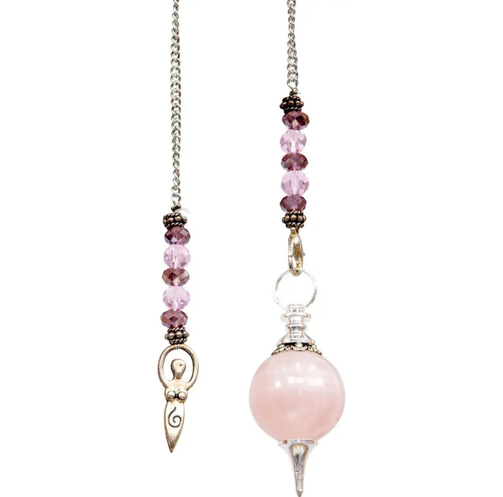 Pendule en quartz rose Sephoraton - Goddess