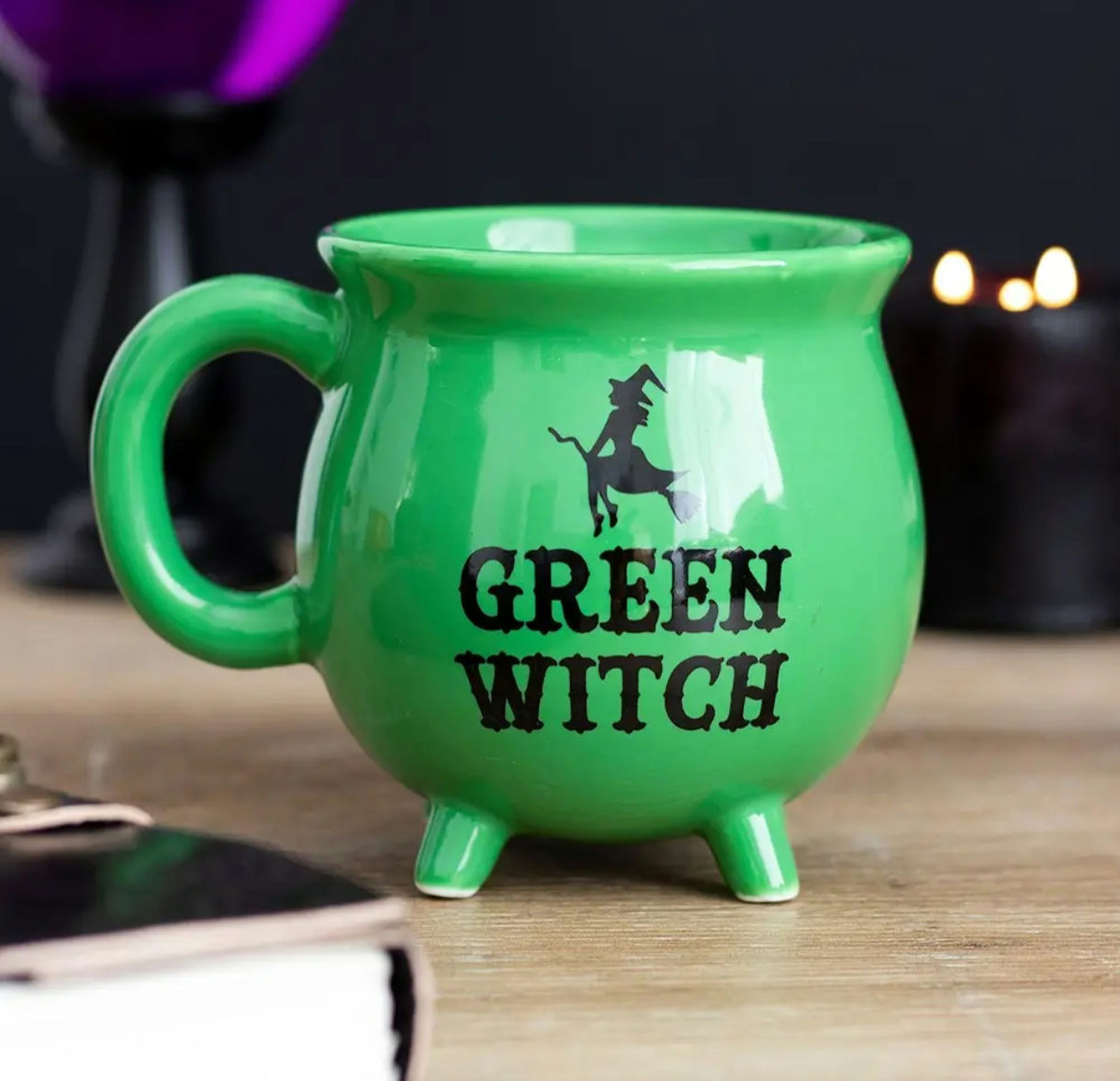 Tasse chaudron green witch 