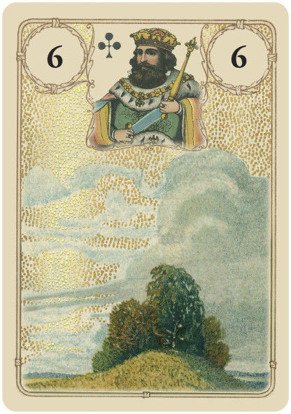 Miniatura: Oracle Lenormand doré 