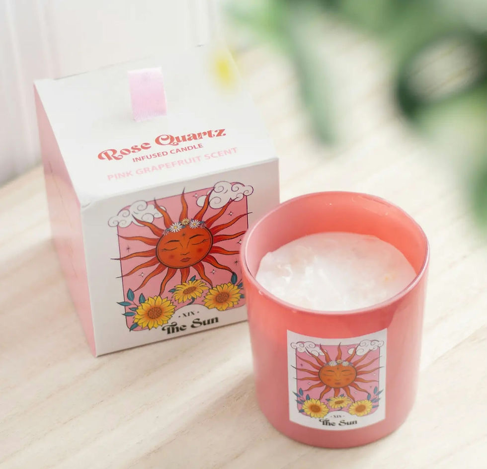Bougie à éclats de quartz The Sun Rose