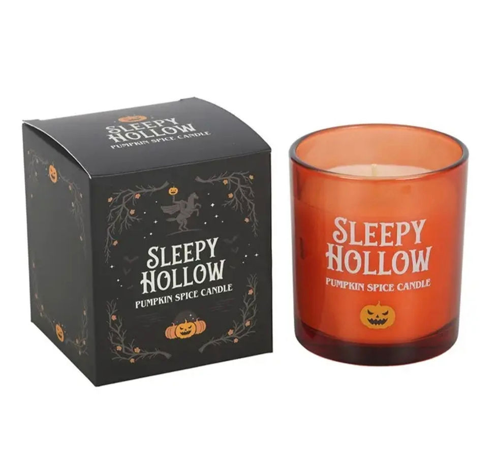 Miniatura: Bougie d'Halloween Sleepy Hollow aux épices de citrouille