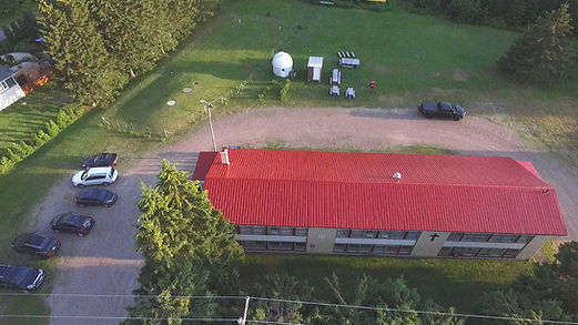 Vue aérienne du club