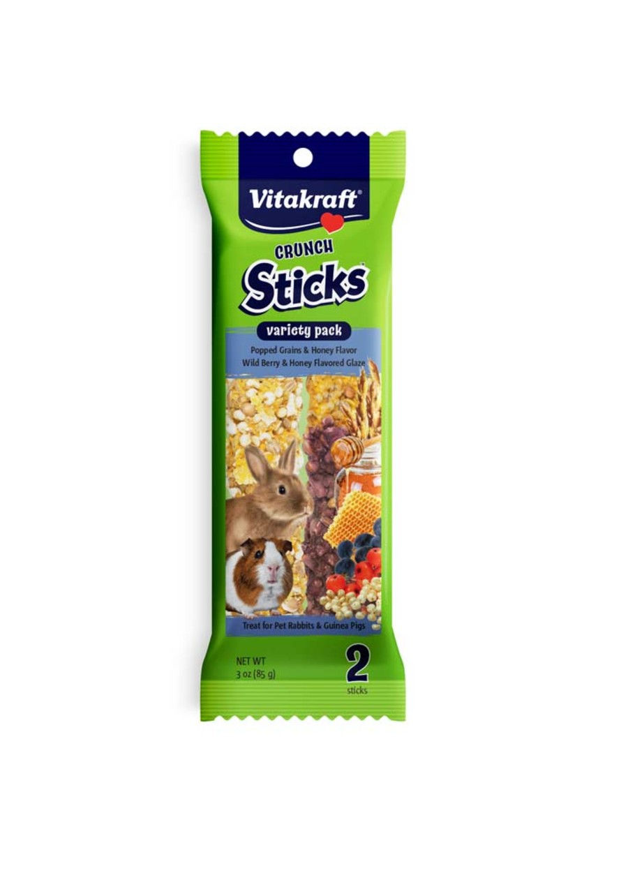 Vitakraft Crunch Sticks Variety Pack Popped Grains & Honey - Wild Berry
