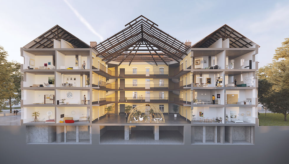 {Dossier Bulletin 118} Réhabilitation des logements emblématiques du Familistère de Guise : Passer du XIXe au XXIe siècle