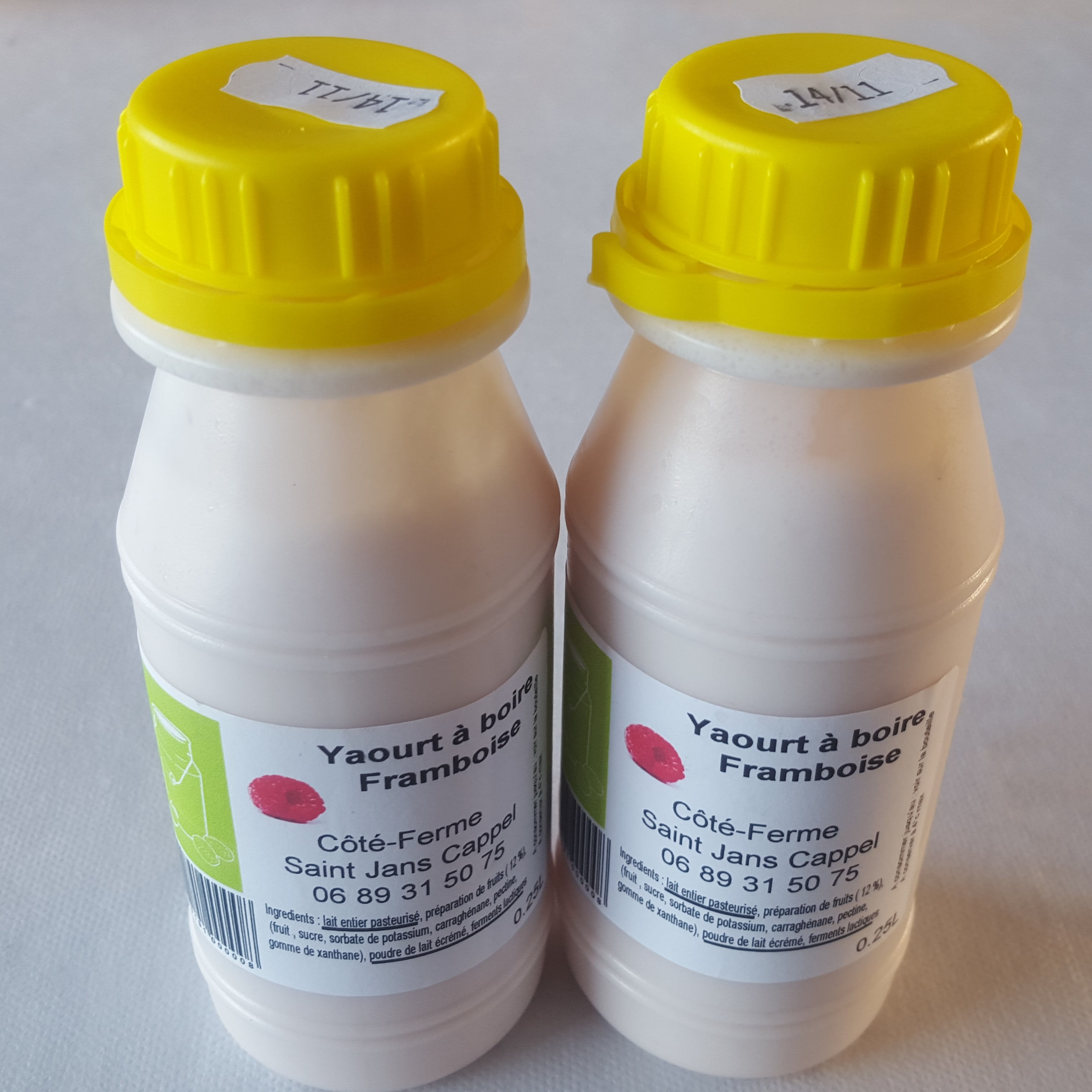 Yaourt à boire framboise (25 cl - par 2)