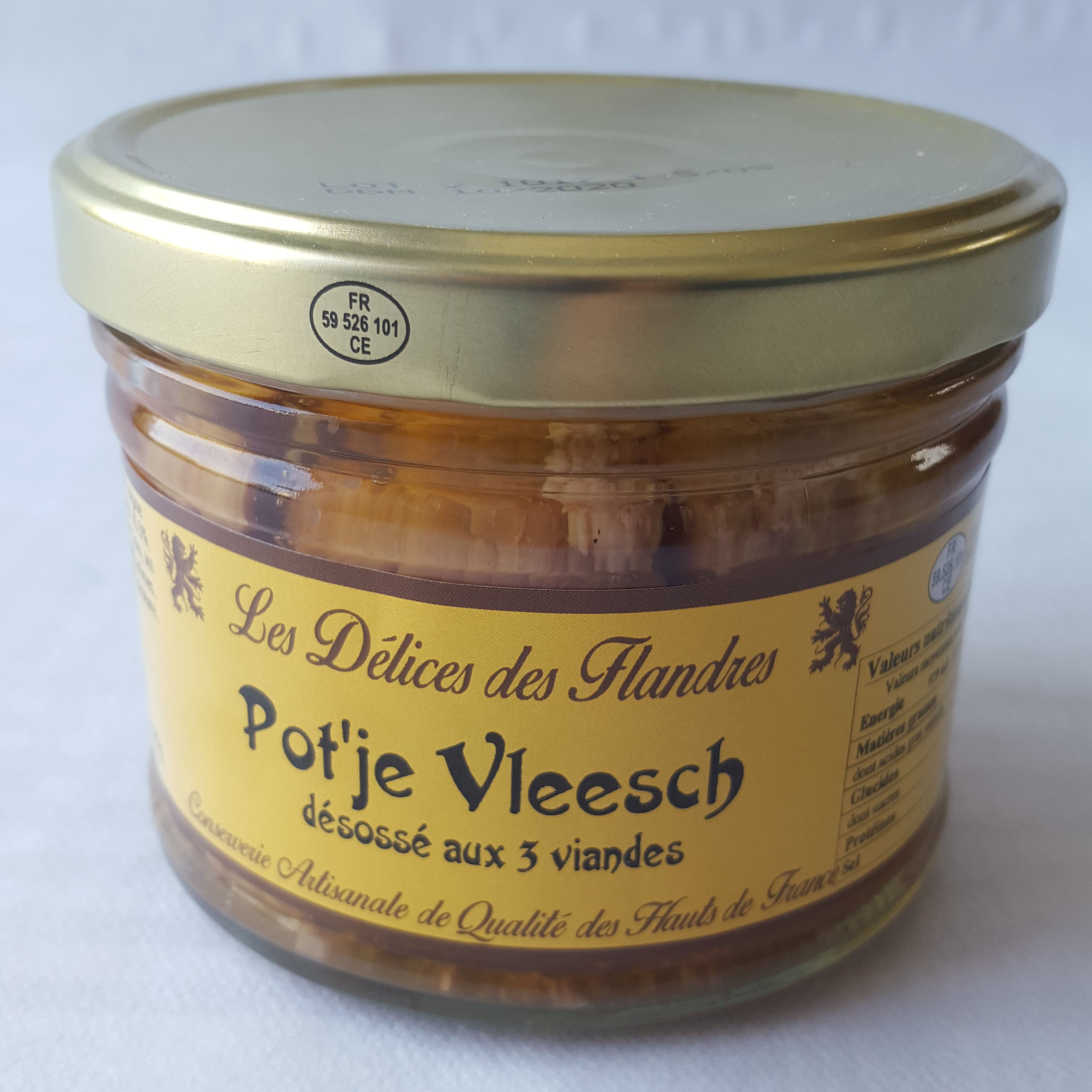 Pot'je Vleesch désossé 3 viandes (380g)
