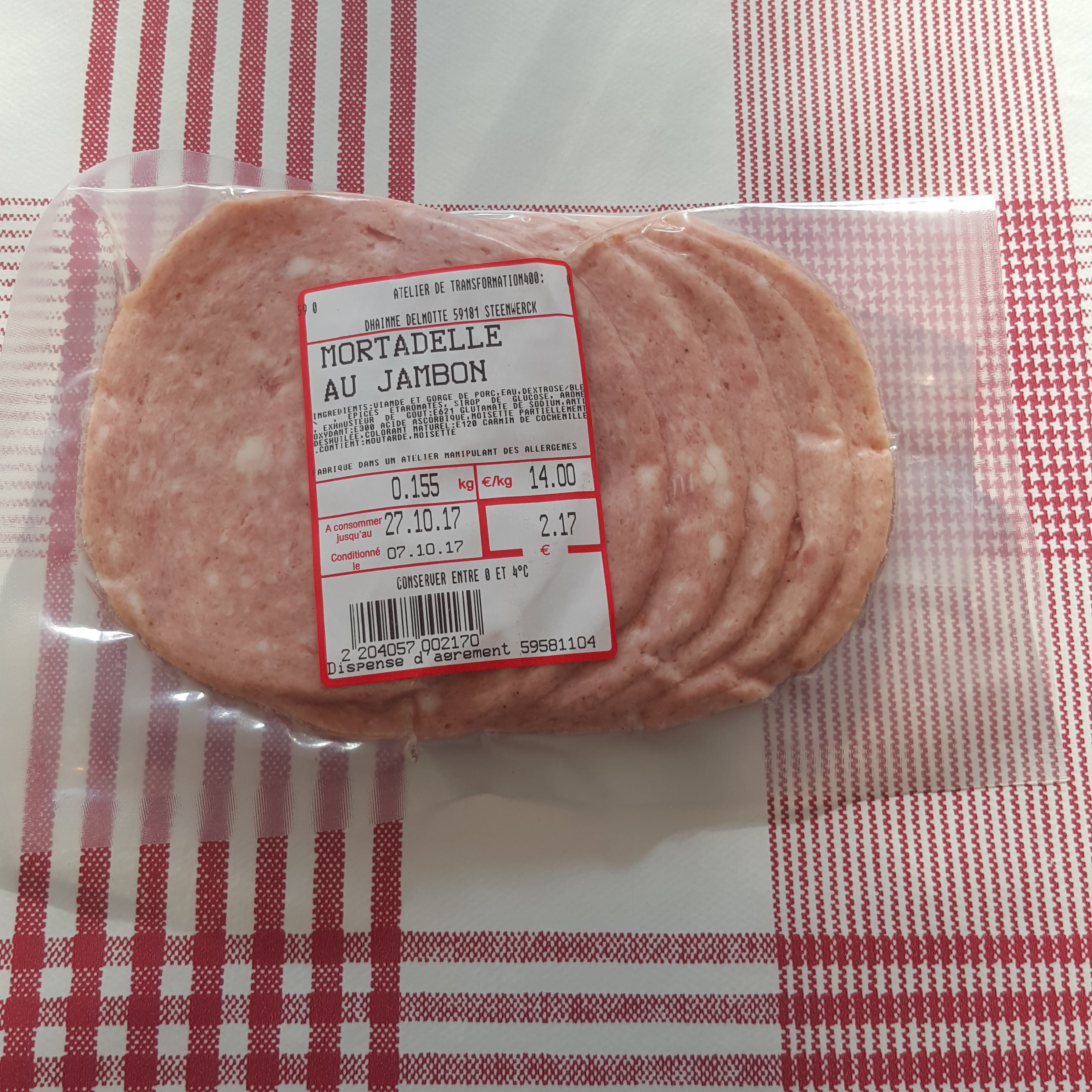 Mortadelle (en tranche - 150g)