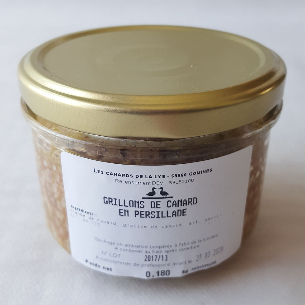 Miniature : Grillons de canard en persillade (180 g)