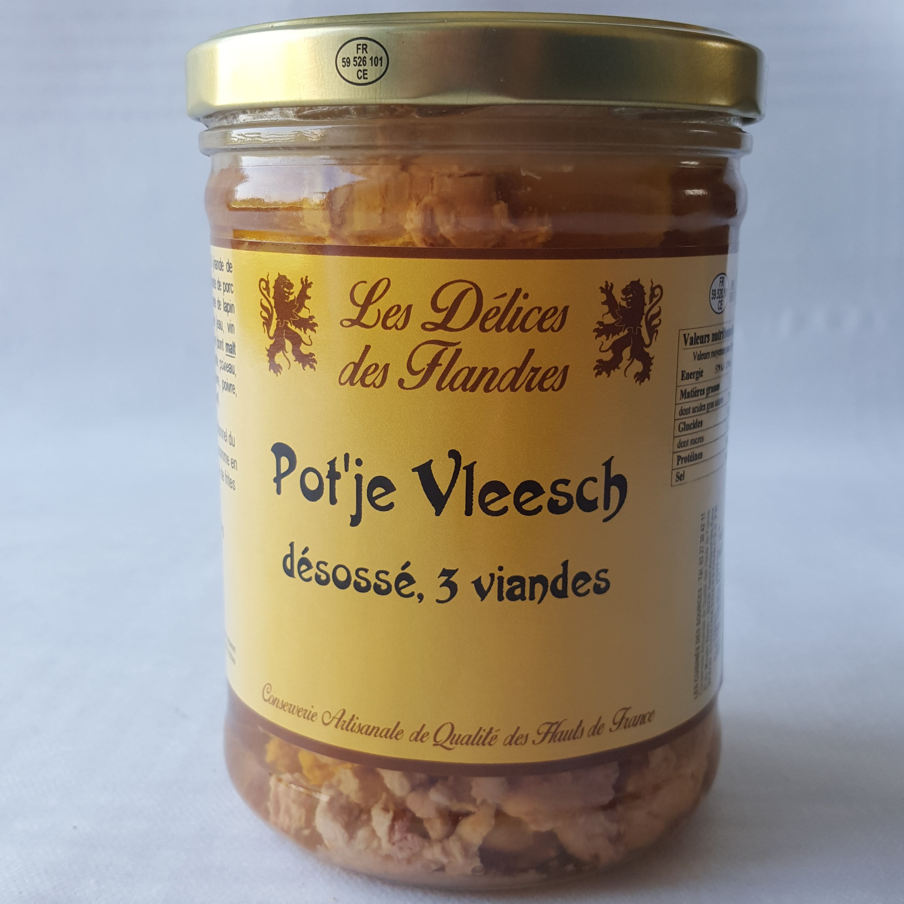 Pot'je vleesch désossé 3 viandes (750g)