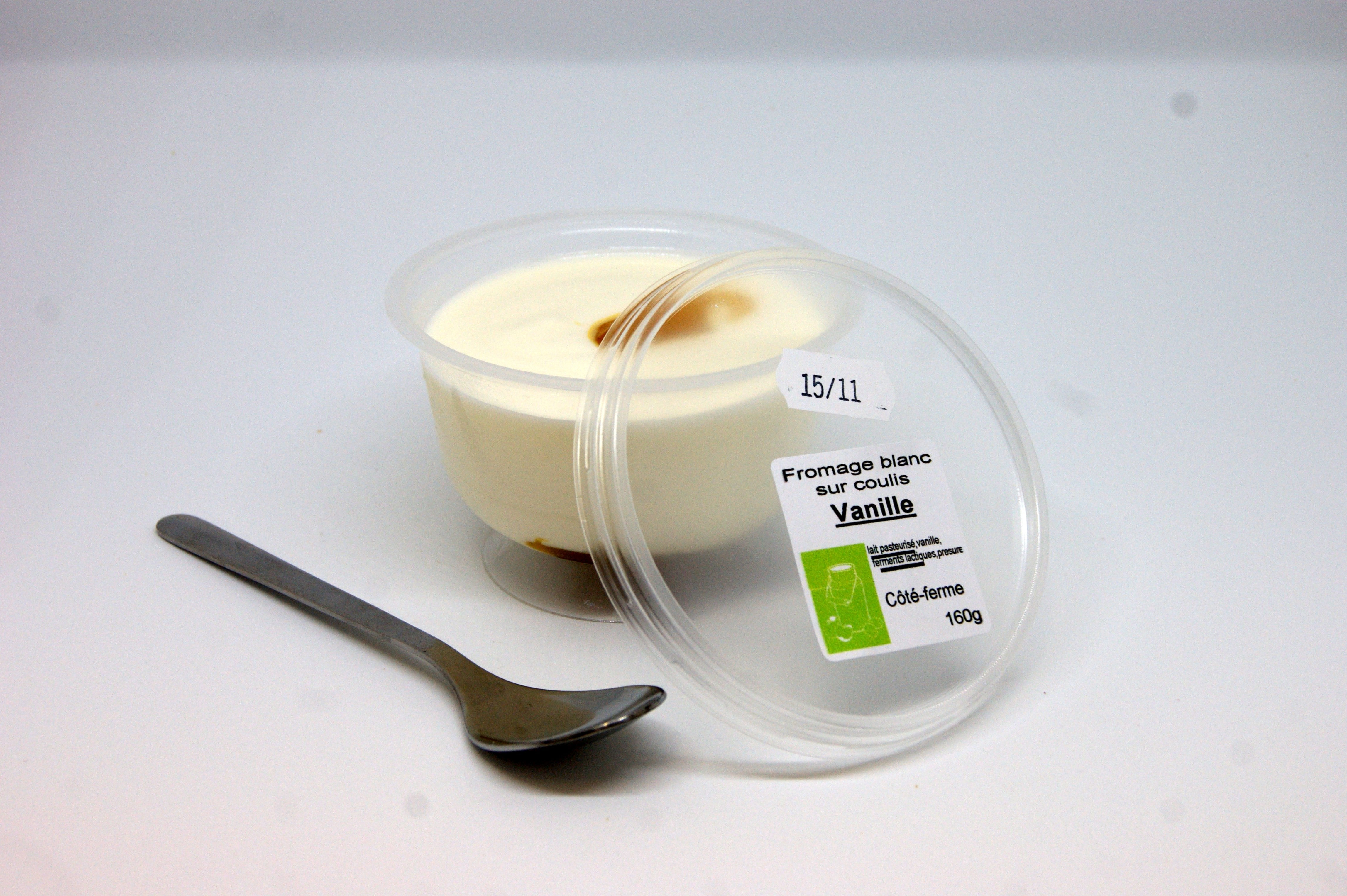 Fromage blanc coulis vanille (à l'unité)