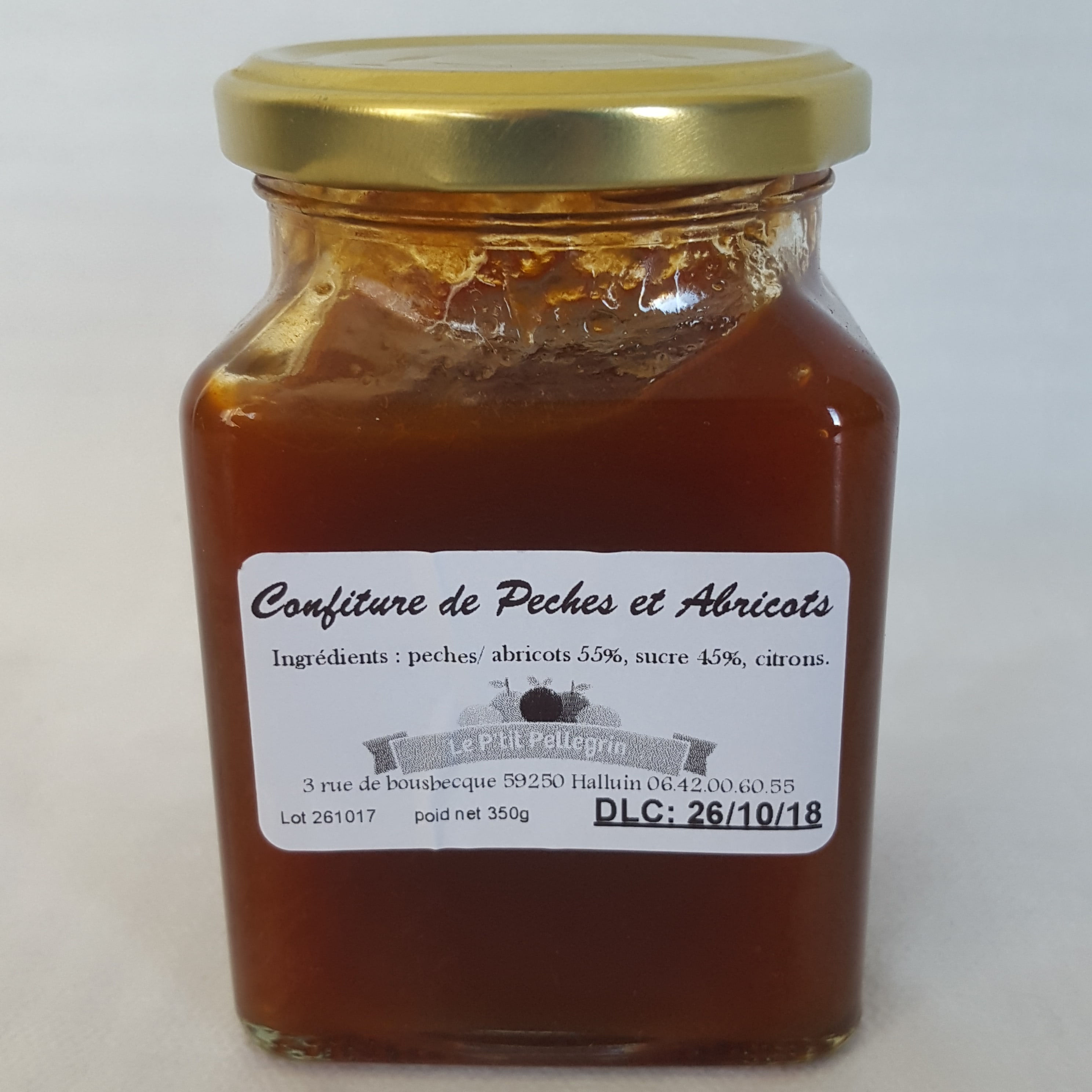 Confiture pêche abricot (350 g)