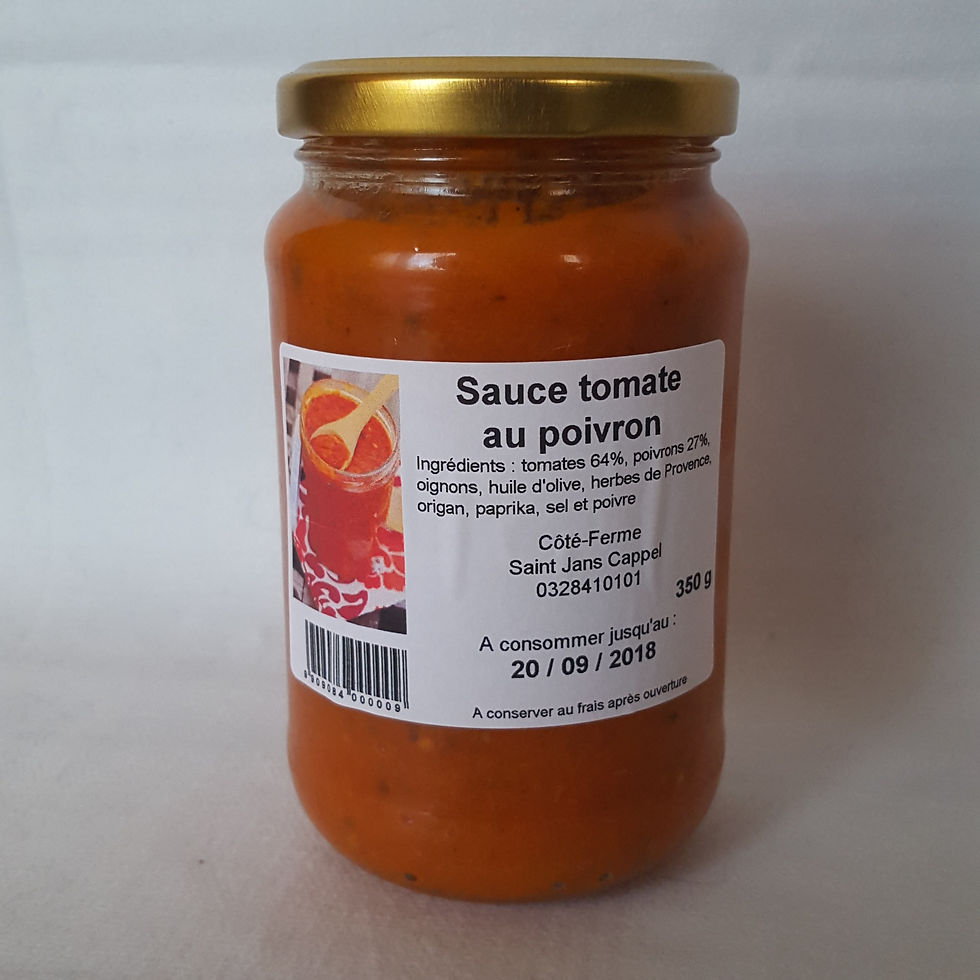 Miniature : Sauce tomate poivron (350 g)