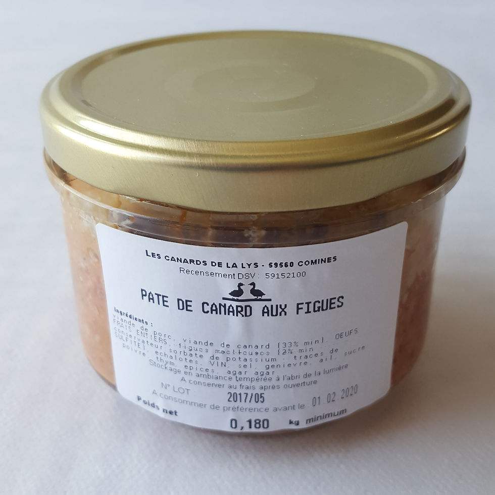 Miniature : Pâté de canard aux figues (180 g)