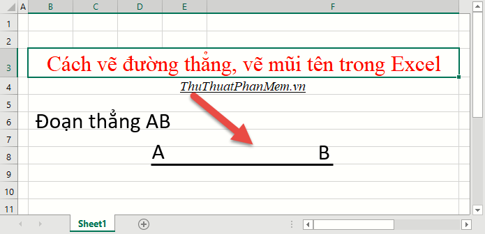 Sao chép tên hộp văn bản điểm B của đoạn thẳng