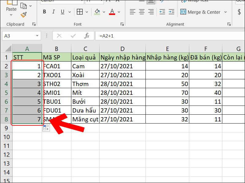 Sau khi thực hiện thao tác kéo chuột