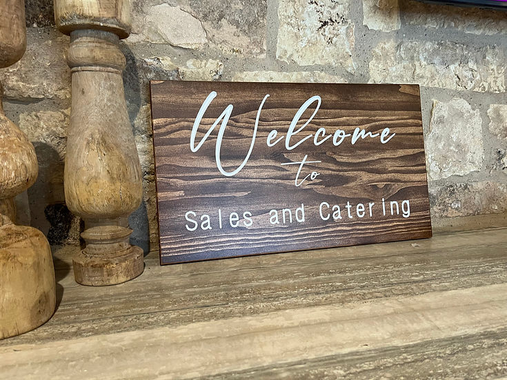 Custom CNC Engraved Welcome signs