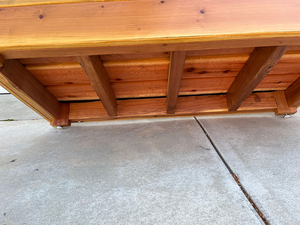 Thumbnail: 4'x2'x28" Redwood planter