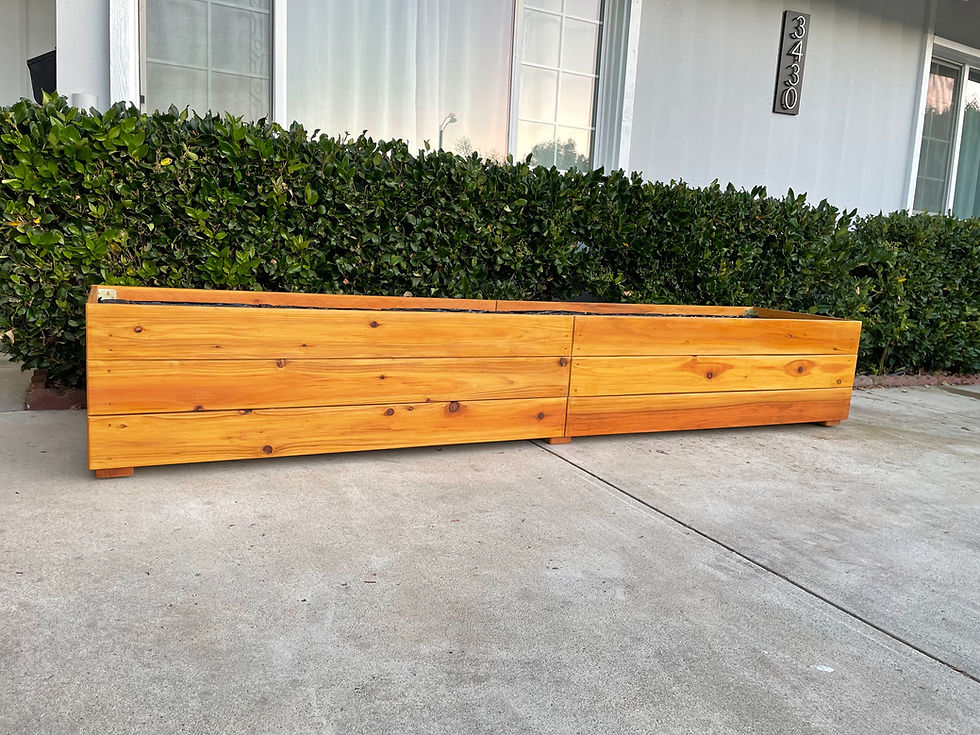 Thumbnail: Large Horizontal Redwood planter