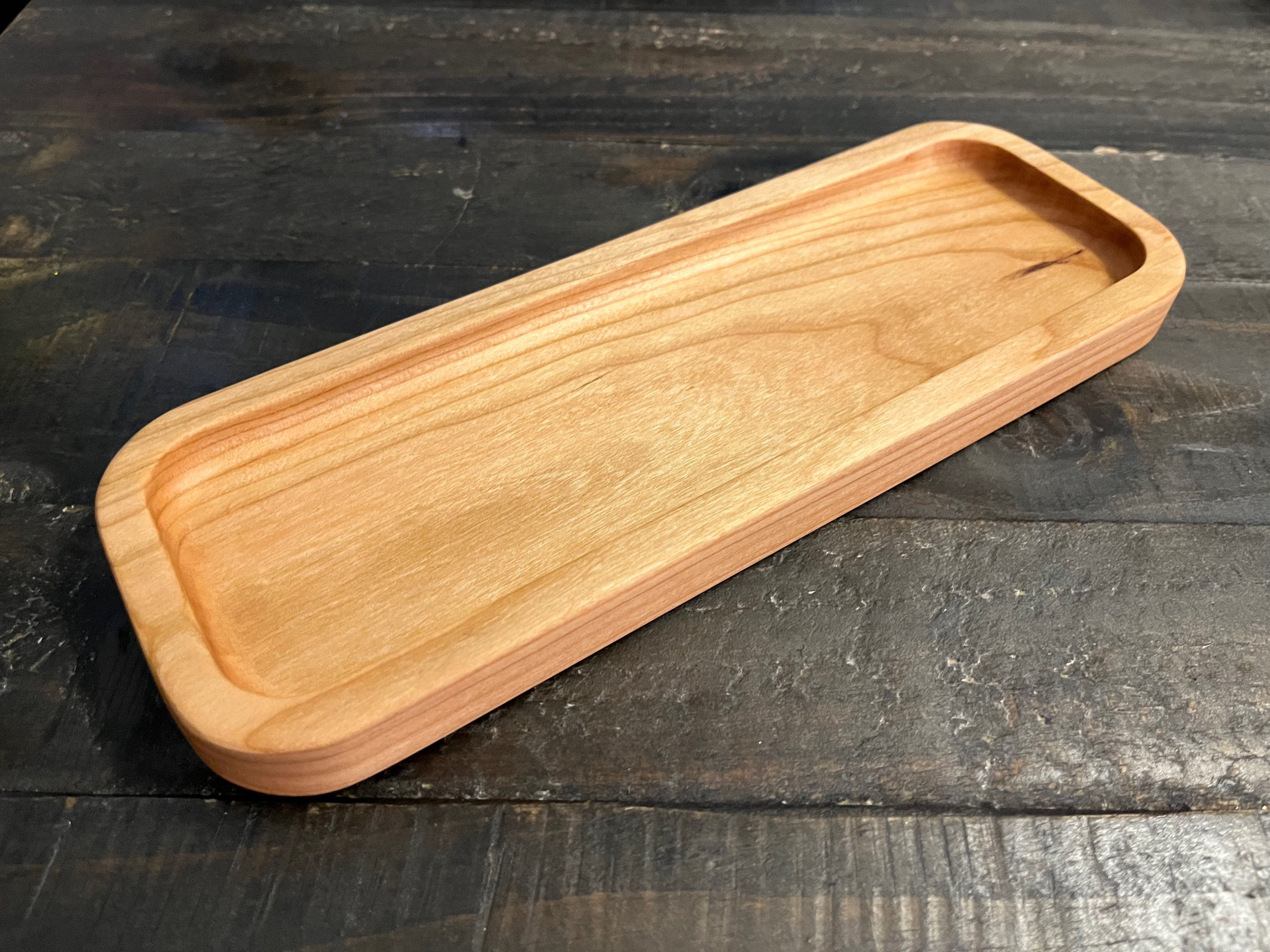 Rectangular catch all tray valet tray