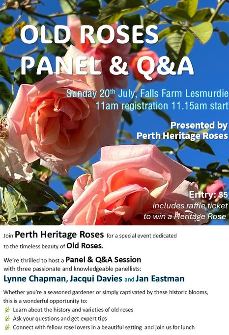 Old Roses Panel and Q&A