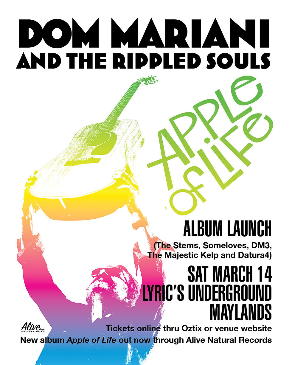 DOM MARIANI & THE RIPPLED SOULS Album Launch