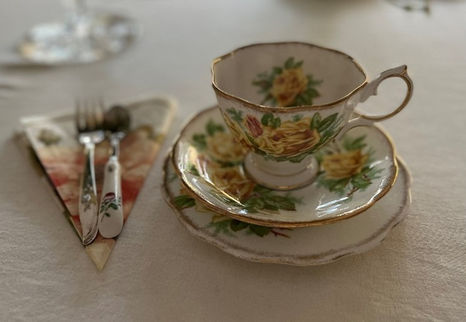 Afternoon Tea Among the Roses
