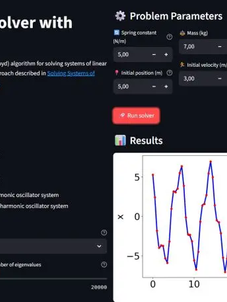 Web para usar algoritmo HHL de Tensor Network para simulación