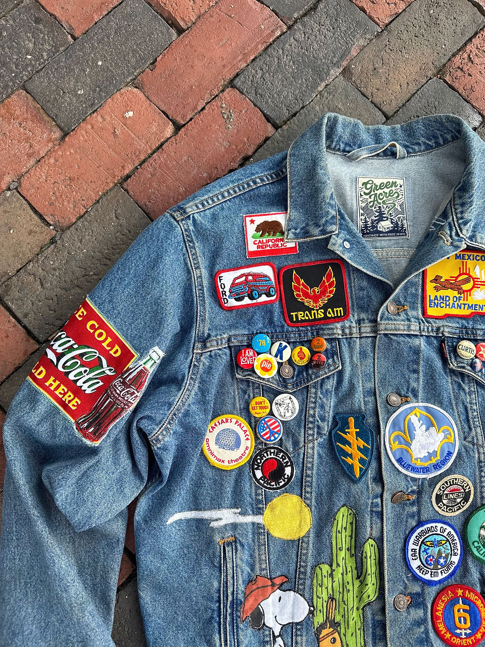 Thumbnail: Patchwork Levi’s trucker jacket 