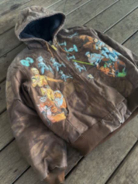 Battle of Endor Tie Dye STARHARTT Jacket XL 