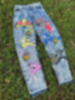 Thumbnail: Power rangers acid washed Levi’s size 30 