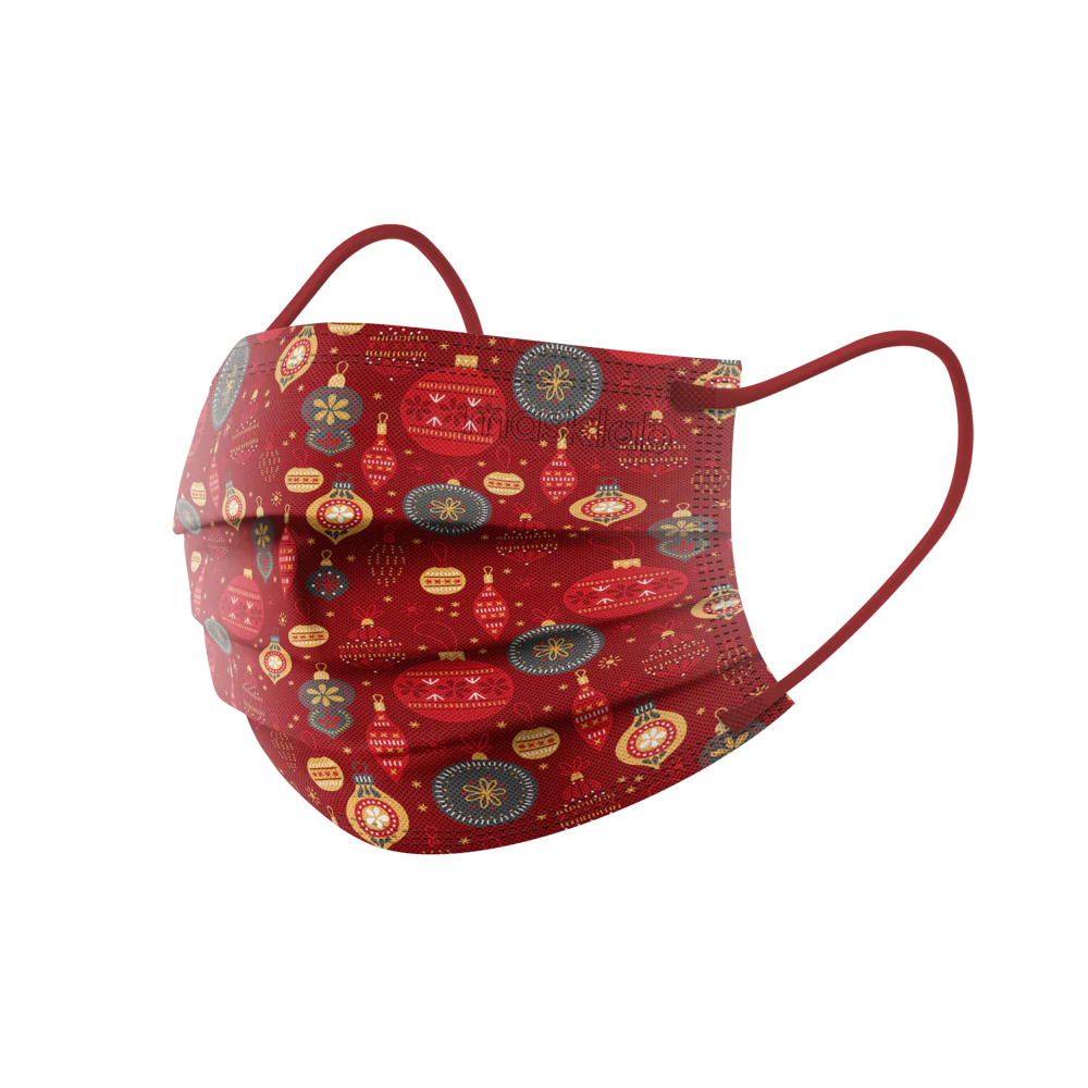 Junior Masklab Bright XMas Masks ASTM Level 3 (10pack) Mask Depot