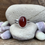 Thumbnail: Red Carnelian and Sterling Silver Ring 