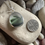 Thumbnail: Green Multi Seaham Seaglass and Sterling Silver Pendant 