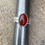 Thumbnail: Red Carnelian and Sterling Silver Ring 