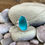 Thumbnail: Turquoise Multi Seaham Seaglass and Sterling Silver Ring (size S US 9)