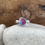 Thumbnail: Pink/Blue Multi Seaham Seaglass and Sterling Silver Ring (size O US 7)