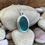 Thumbnail: Teal Secret Heart Seaham Seaglass Pendant 