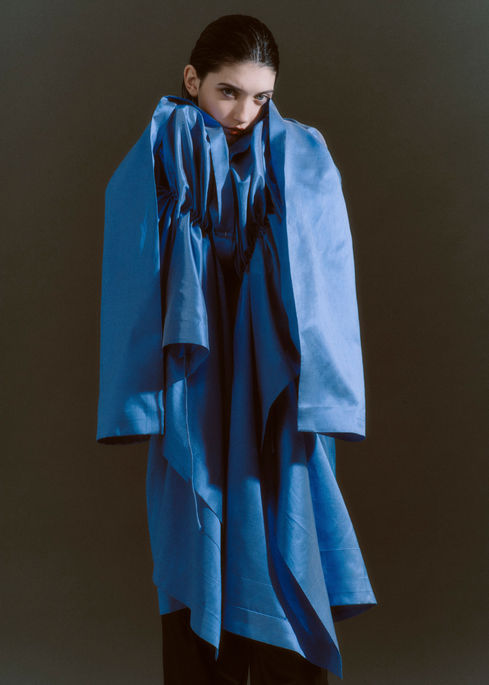 Contemporary fashion model test featuring Eva Komuves by Polina and Vladimir Mordvinov