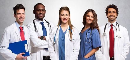 healthcare providers taking a group photo