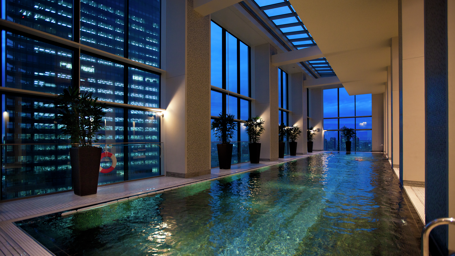 The Conrad Tokyo 5-star luxury hotel pool