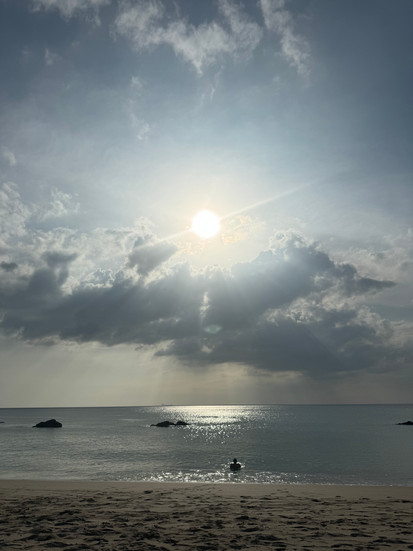 Ausblick aufs Meer am Strand von Ko Lanta