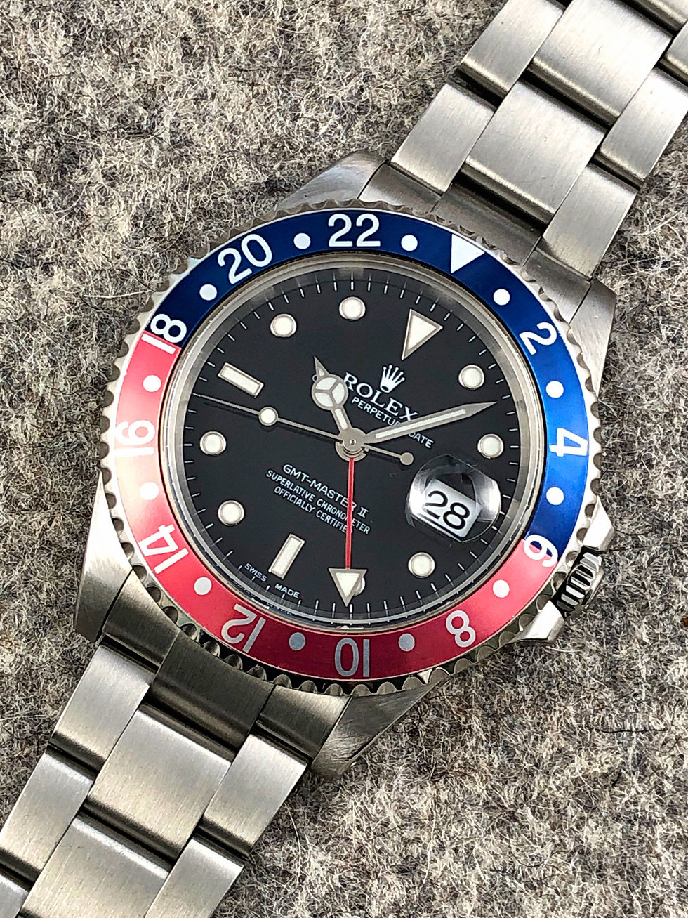 Rolex GMT Master II ref 16710 P Serial from 2000 w/ Papers