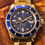 Thumbnail: 1981 Rolex Gold Submariner 16808 Tropical Blue Dial