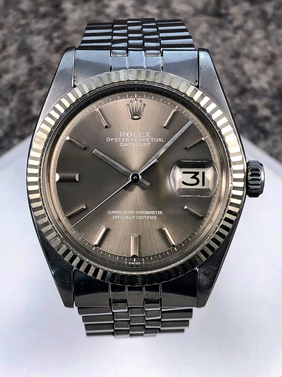 Rolex Datejust ref 1601 Grey Soleil Dial from 1972