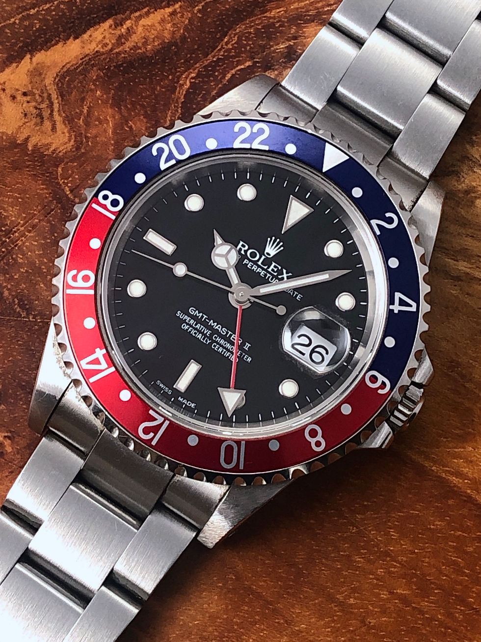2002 Y Serial Rolex GMT 16710 Pepsi w/ Punched Papers