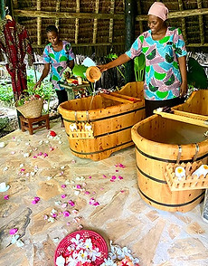 Tratamiento de baño en Bustani Spa Matlai