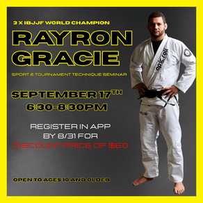 Rayron Gracie Seminar 9/17/2025