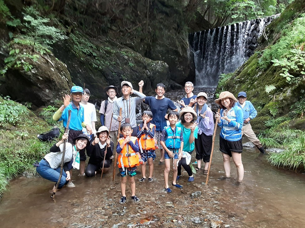 都幾川の源流は夏の別天地です