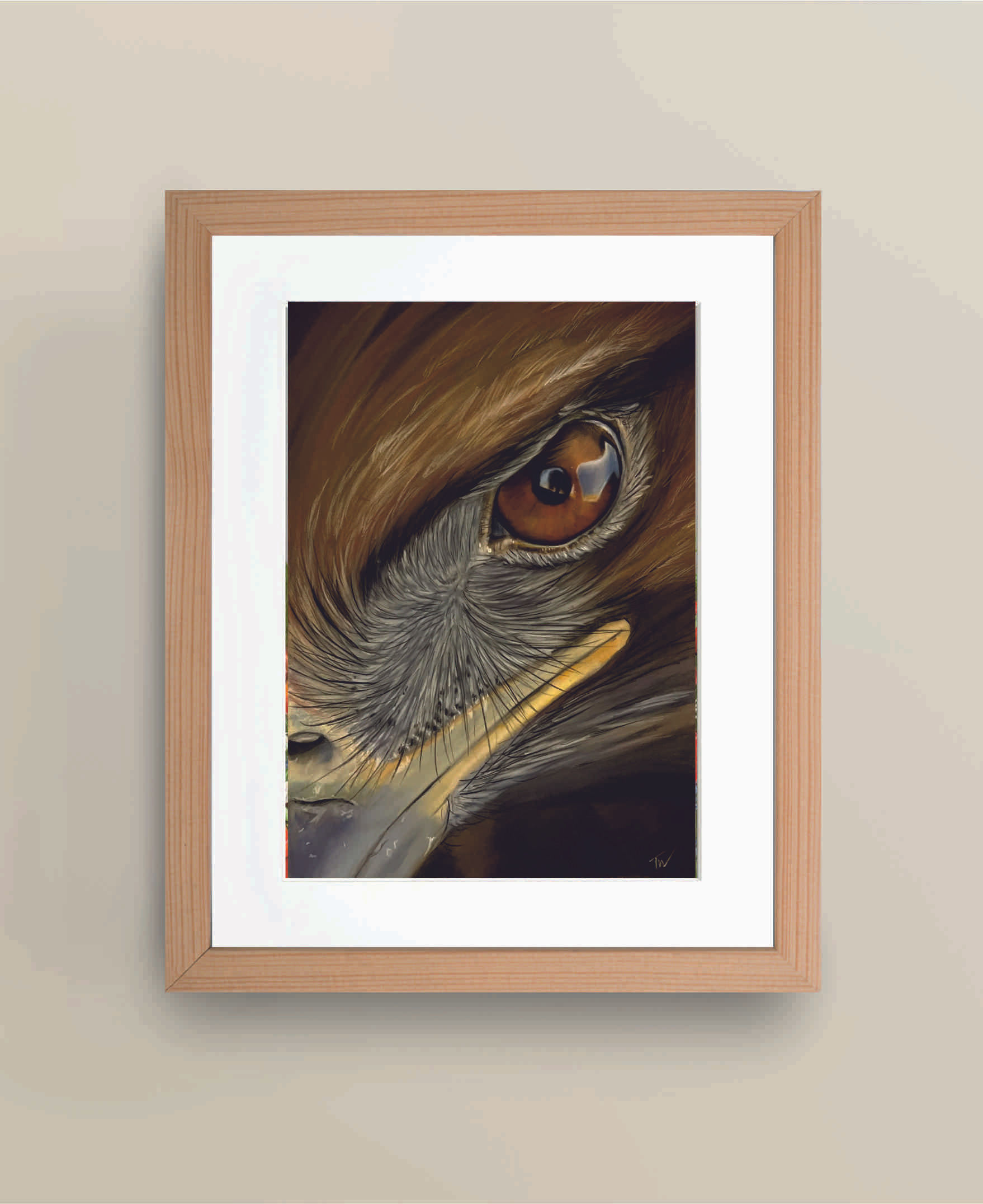 'Golden Eagle Eye' A4 Limited Edition Giclee Print